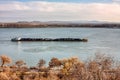 Tugboat on the river Royalty Free Stock Photo