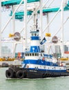 Tugboat sailing in the Port of Miami