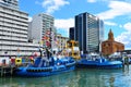 Tugboats mooring at Captain Cook Wharf in Ports of Auckland