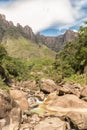 Tugela Falls, at 948m, the 2nd tallest waterfall on earth Royalty Free Stock Photo