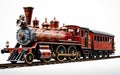 Tugger Train isolated on transparent background. Royalty Free Stock Photo
