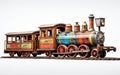 Tugger Train isolated on transparent background. Royalty Free Stock Photo
