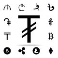 tugrik icon. Crepto currency icons universal set for web and mobile