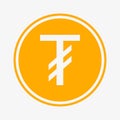 Tugrik icon. Vector symbol of Mongolian currency