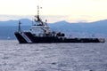 Tugs in Harbor at the port of Genoa Voltri