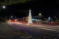 Tugu Jogja with Beautiful Lights. The most popular landmark of Yogyakarta. This monument is now one of the tourist attractions.