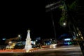 Tugu Jogja with Beautiful Lights. The most popular landmark of Yogyakarta. This monument is now one of the tourist attractions.