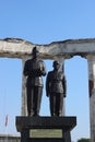 Tugu Pahlawan is a monument that has beStatue of the Indonesian proclaimer Ir. Soekarno and Drs. Moh. Hatta Royalty Free Stock Photo