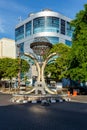 Tugu Zero Point on the street of Manado, Indonesia