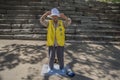 Tuidang Movement Practioner At Osaka Castle Japan.