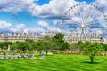 Tuileries Garden and ferris wheel, Paris, France Royalty Free Stock Photo