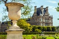 Tuileries garden statue. Tuileries Garden (Jardin des Tuileries) is a public garden located near Louvre Museum. Royalty Free Stock Photo