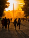 The Tuileries gardens in Paris