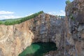 Tuim sinkhole in Khakassia Royalty Free Stock Photo