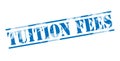 Tuition fees blue stamp