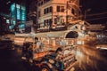 Tuk Tuk night views in Chinatown, Bangkok, Thailand Royalty Free Stock Photo