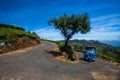 Rikshaw in Tea field plantations, Sri Lanka Royalty Free Stock Photo