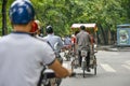 Tuktuk cyclo driver in Hanoi, Vietnam