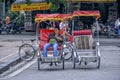 Tuktuk cyclo driver in Hanoi, Vietnam