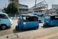 Tuk Tuk, motorized rickshaw, in downtown Jakarta.