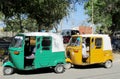 Tuk tuk on the street in Peru city