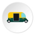 Tuk tuk taxi icon, flat style Royalty Free Stock Photo