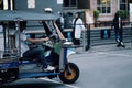 Tuk-tuk taxi service in Bangkok, Thailand, 2 September 2019