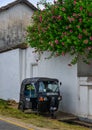 Tuk tuk taxi on street in Galle, Sri Lanka Royalty Free Stock Photo