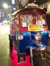 Tuk tuk at thailand night street