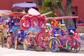 Tuk tuks in Malacca, Malaysia