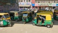 Tuk Tuks in the streets of Agra, India