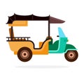 Tuk -Tuks taxi vector flat isolated Royalty Free Stock Photo