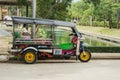 Tuktuk is popular among tourists.Thailand