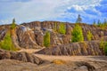 Earth dumps of the Konduki quarries