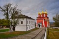 Courtyard of the Transfiguration Orthodox Monastery in Belev town Royalty Free Stock Photo