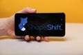 Tula, Russia - May 12 , 2019: ShapeShift on the phone display. Royalty Free Stock Photo