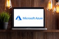 Tula Russia 16.01.20 Microsoft Azure on the laptop screen isolated. Royalty Free Stock Photo