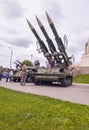 Tula, Russia - 07.20.2023 - Shot of the national museum of defense. Armor