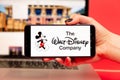 26 08 2019 Tula: Walt Disney logo on the phone and laptop display.
