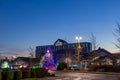 Tulalip Casino Christmas Decorations Royalty Free Stock Photo