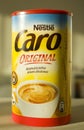 Tulce, Poland - February 2023: Nestle Caro cereal coffee packaging