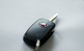 Tulce, Poland - March 2023: Fiat car key close up