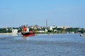 Tulcea, Romania - july 2 2023 : picturesque riverside