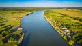 Tulcea, Romania. Sulina Branch, marine navigation on Danube River