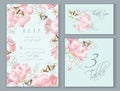 Tulip butterfly card set