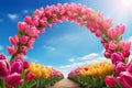 Tulip Festival Arch Royalty Free Stock Photo