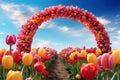 Tulip Festival Arch Royalty Free Stock Photo