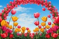 Tulip Festival Arch Royalty Free Stock Photo