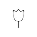 tulip icon. Element of nature icon for mobile concept and web apps. Thin line tulip icon can be used for web and mobile