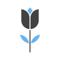 Tulip icon vector image.